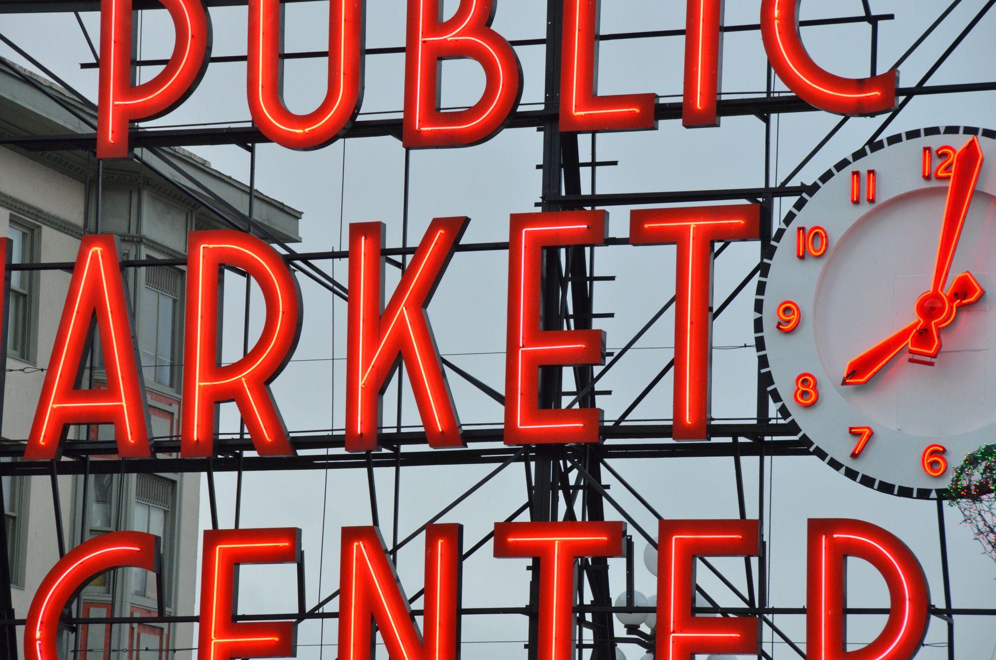 Pike Place Market Logo - Seattle's Pike Place Market | Marc Explores