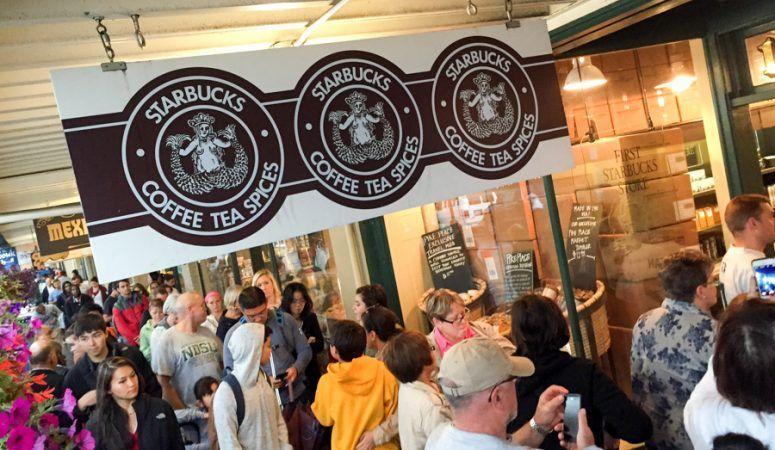 Pike Place Market Logo - Latte Lovin' at the Original Starbucks Seattle Store