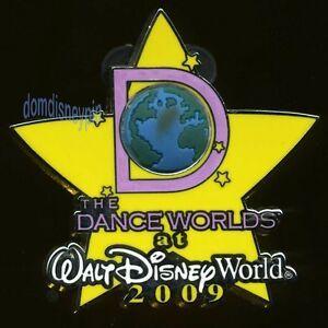 Star Globe Logo - Disney Pin *The Dance Worlds at Walt Disney World 2009* Star & Globe