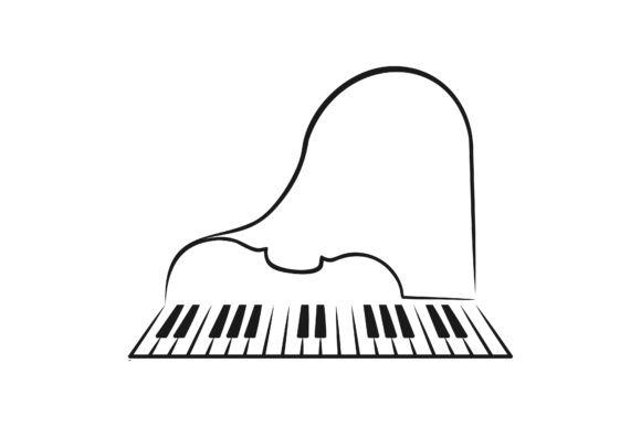 Piano Logo - Piano and violin logo Graphic by yahyaanasatokillah - Creative Fabrica