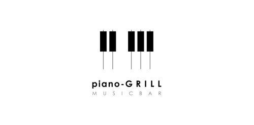 Piano Logo - piano-GRILL music bar | LogoMoose - Logo Inspiration