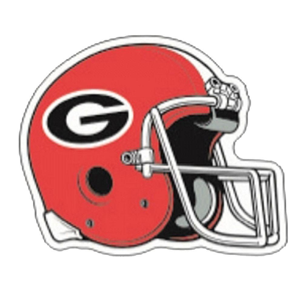 Funny Football Helmet Logo - Craftique Georgia Bulldogs Helmet Decal - Trenz Shirt Company