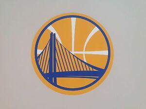 Golden Basketball Logo - Golden State Warriors FATHEAD Official Team BASKETBALL Logo Graphic ...
