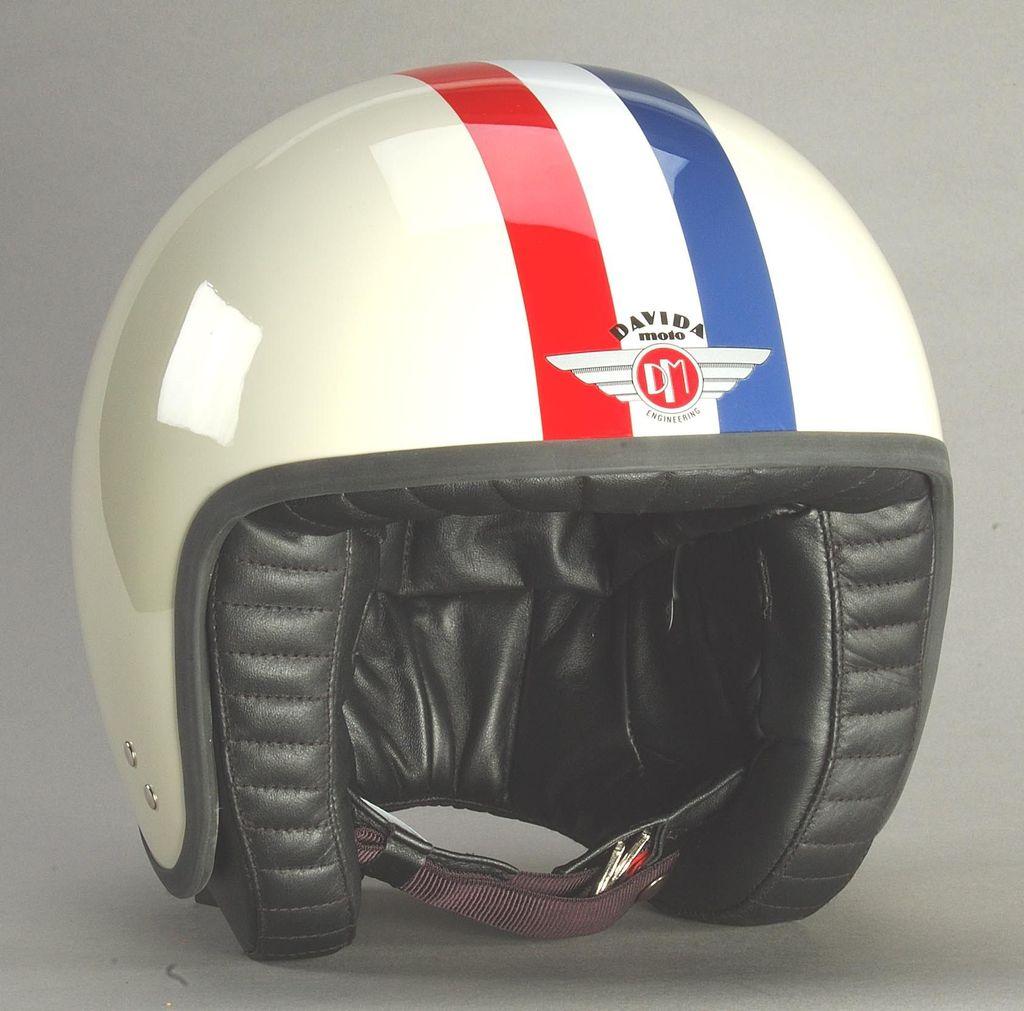 Red White TT Logo - DAVIDA JET TT CREAM RED WHITE BLUE