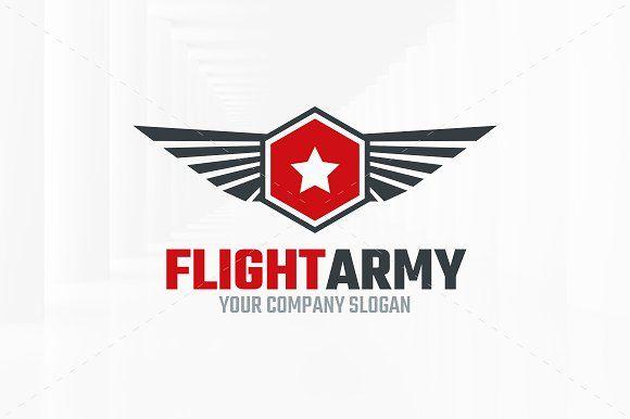 Red Army Logo - Flight Army Logo Template Logo Templates Creative Market