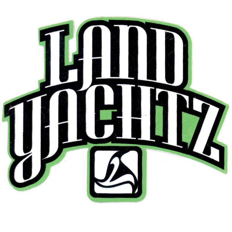 Green Letters Logo - Landyachtz Green Letter Logo Sticker