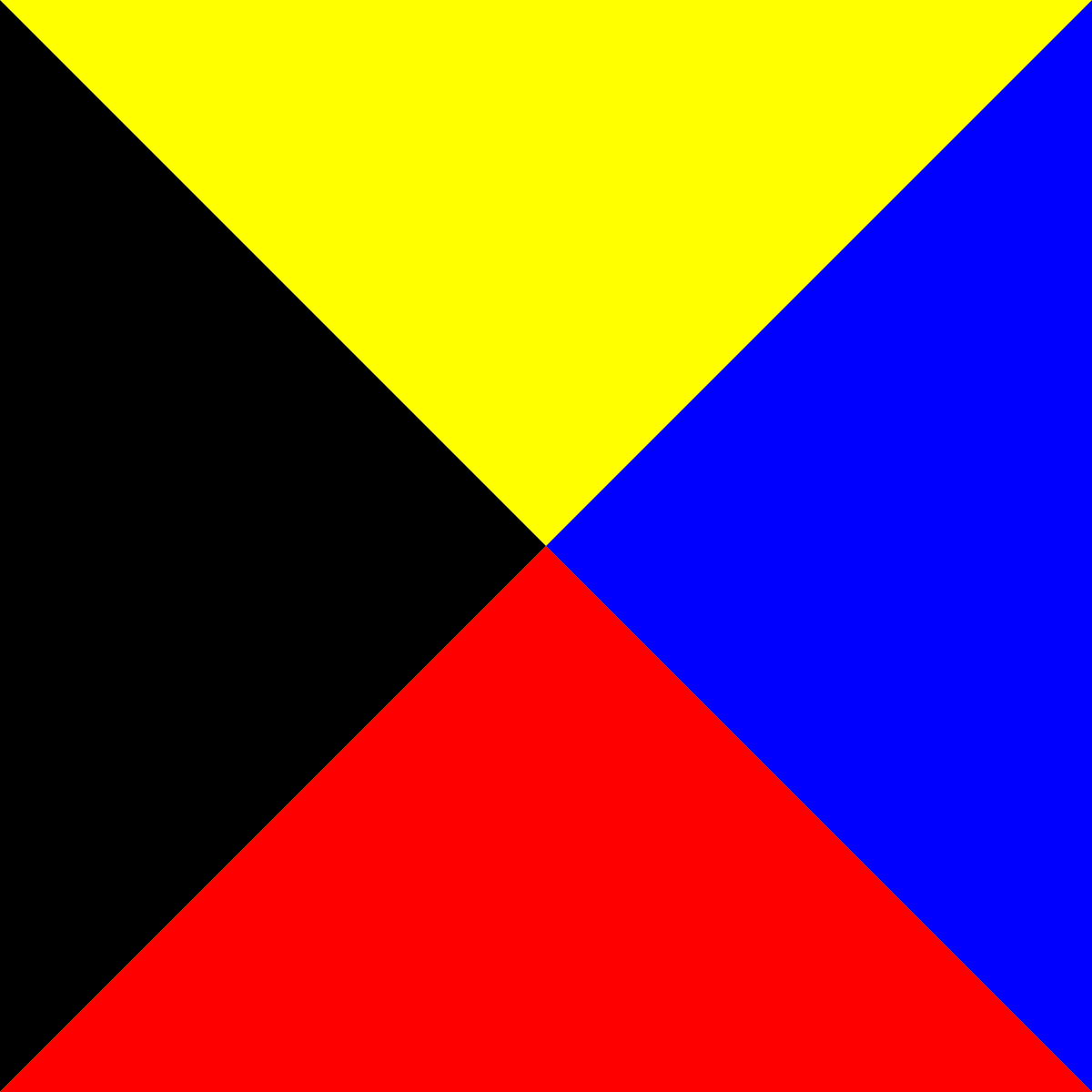 Red and Yellow Z Logo - Z flag