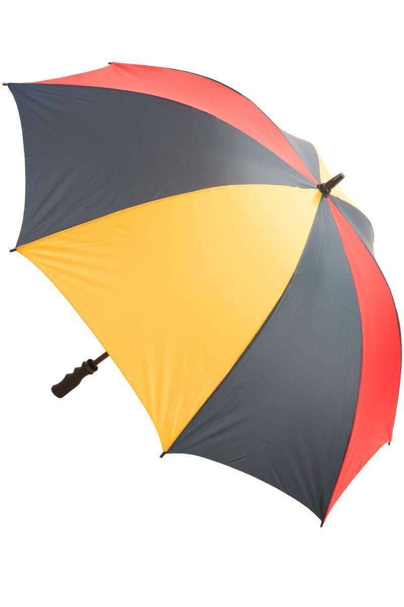 Red and Yellow Z Logo - Colour Panelled Golf Umbrella, Blue, Red & Yellow
