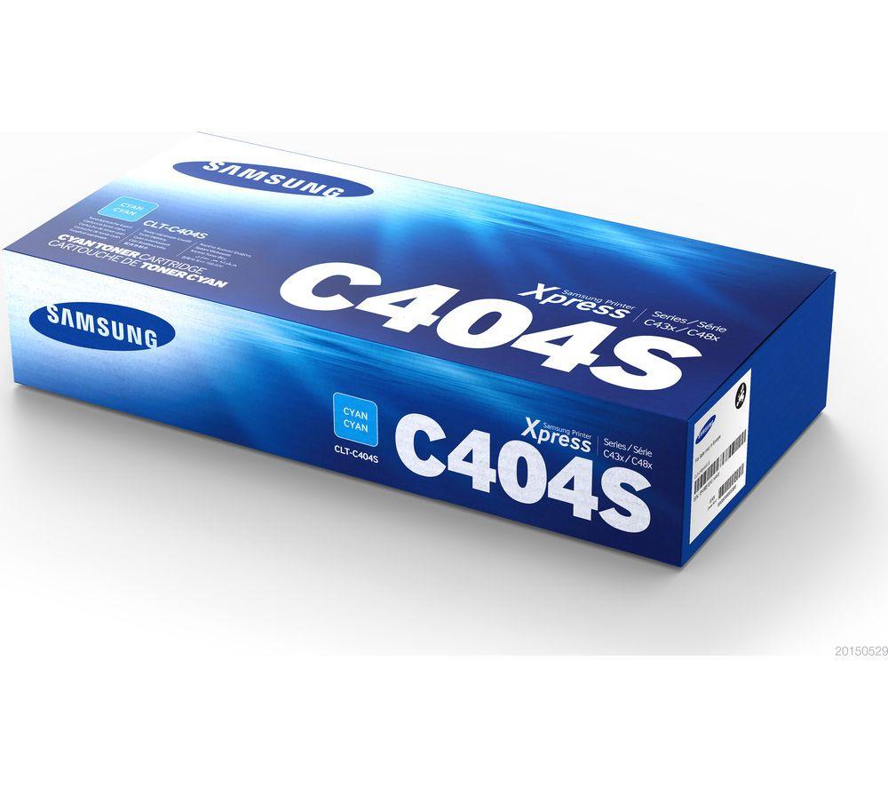 Samsung Cyan Logo - SAMSUNG CLT-C404S Cyan Toner Cartridge Deals | PC World