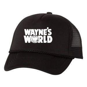 Wayne Cap Logo - Wayne's World Logo Trucker Hat Halloween Costume Party Movie ...
