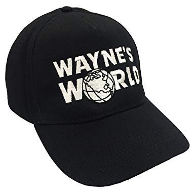 Wayne Cap Logo - Wayne's World Embroidered Baseball Cap Hat: Amazon.co.uk: Clothing