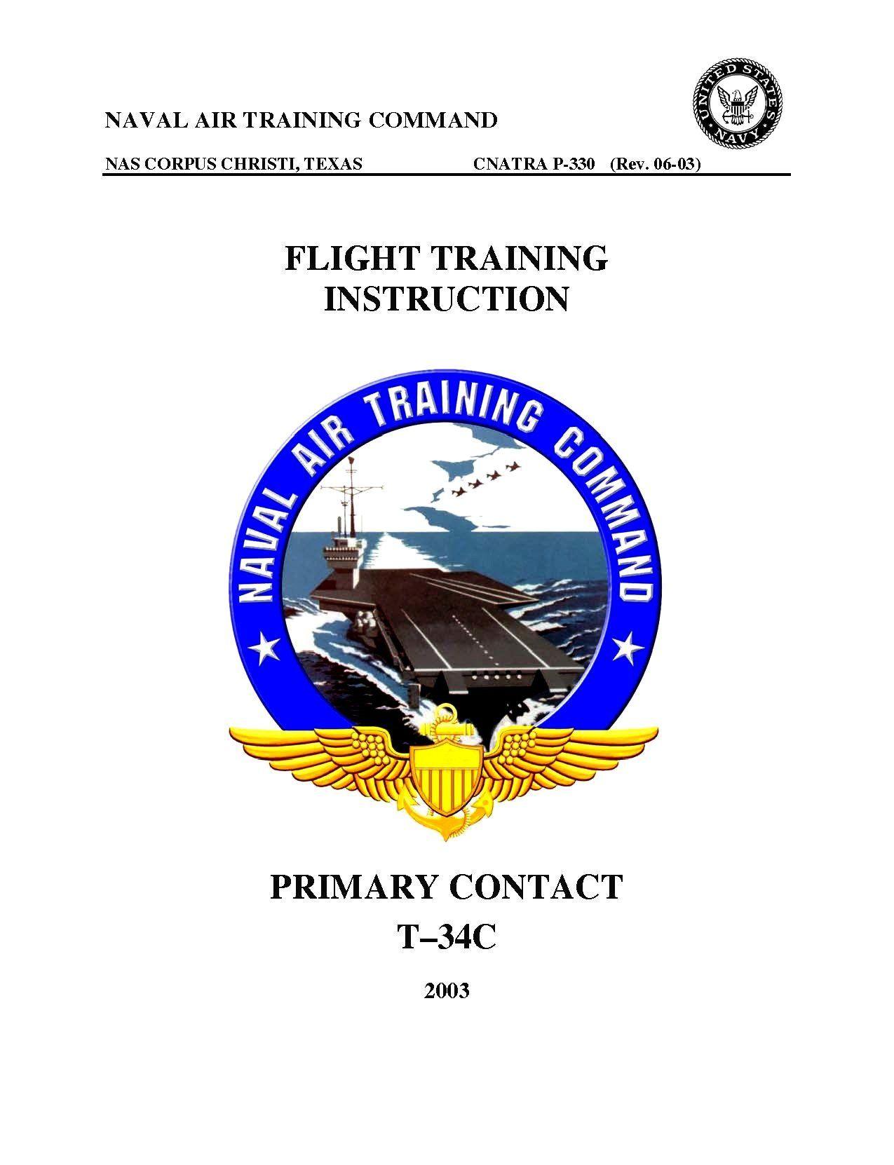 CNATRA Logo - CNATRA P-330 (Rev. 06-03) Contact Flight Training Instruction (T-34C ...