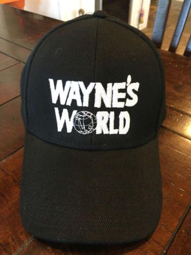 Wayne Cap Logo - Wayne's World Embroidered Logo Baseball Cap Wayne Campbell Cosplay ...
