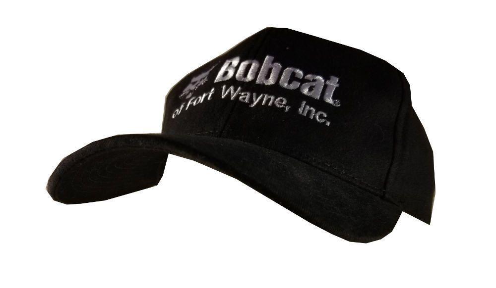 Wayne Cap Logo - Bobcat of Fort Wayne Indiana Black Cap/Hat with Grey Embroidered ...