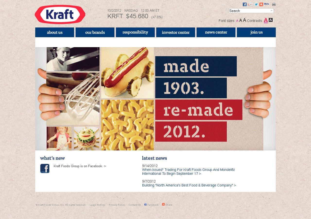 Kraft Foods Logo - The Branding Source: New logo: Kraft Foods