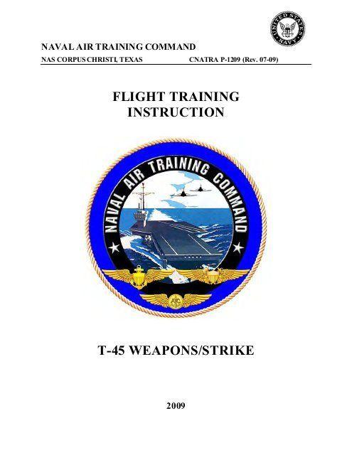 Naval Air Training Command Logo - FLIGHT TRAINING INSTRUCTION T-45 WEAPONS/STRIKE - Cnatra