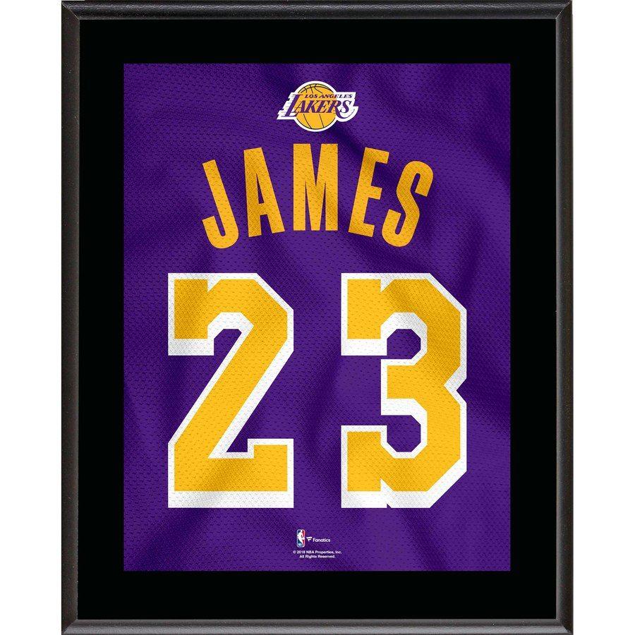 James 23 Logo - Los Angeles Lakers LeBron James Fanatics Authentic 10.5
