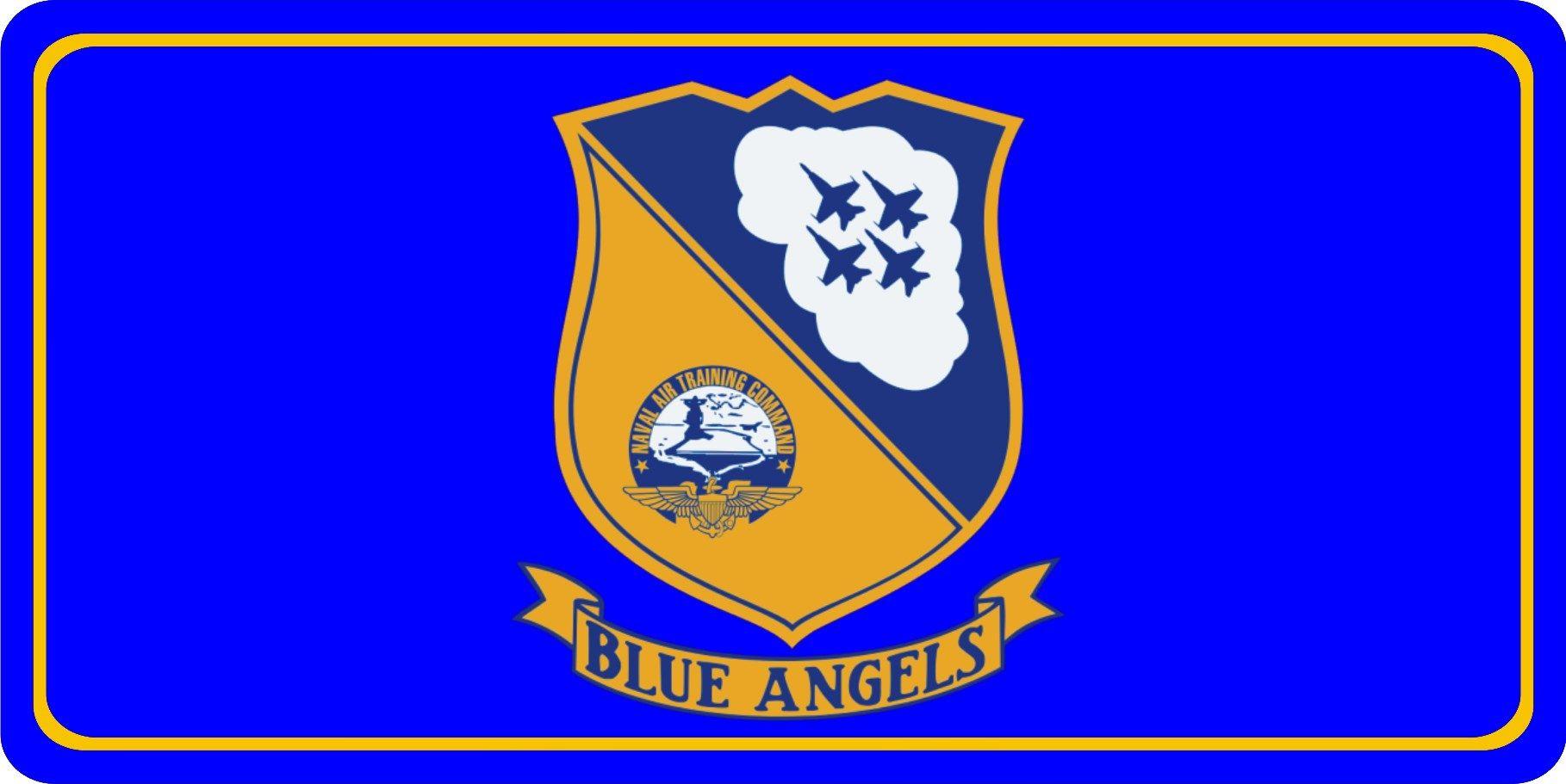 Naval Air Training Command Logo - Naval Air Training Command Blue Angels Photo License Plate Naval Air