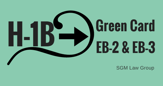 Green Card Logo - H 1B To Green Card Process. EB 2 & EB 3 Steps, Status, Cost & Timeline