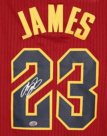 James 23 Logo - Lebron James Cleveland Cavaliers Cavs Signed Autographed New Style ...