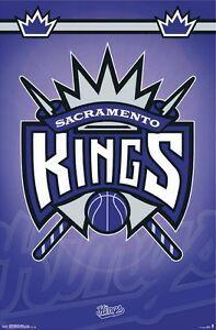 Basketball Crown Logo - SACRAMENTO KINGS ~ CROWN LOGO ~ 22x34 NBA POSTER Basketball National ...