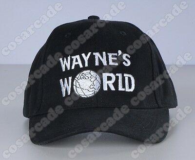 Wayne Cap Logo - WAYNE'S WORLD EMBROIDERED Logo Baseball Cap Wayne Campbell Cosplay ...