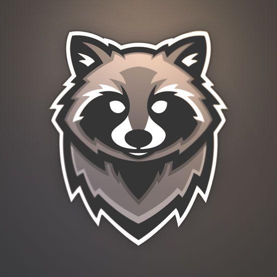 Raccoon Face Logo - Raccoon Logos
