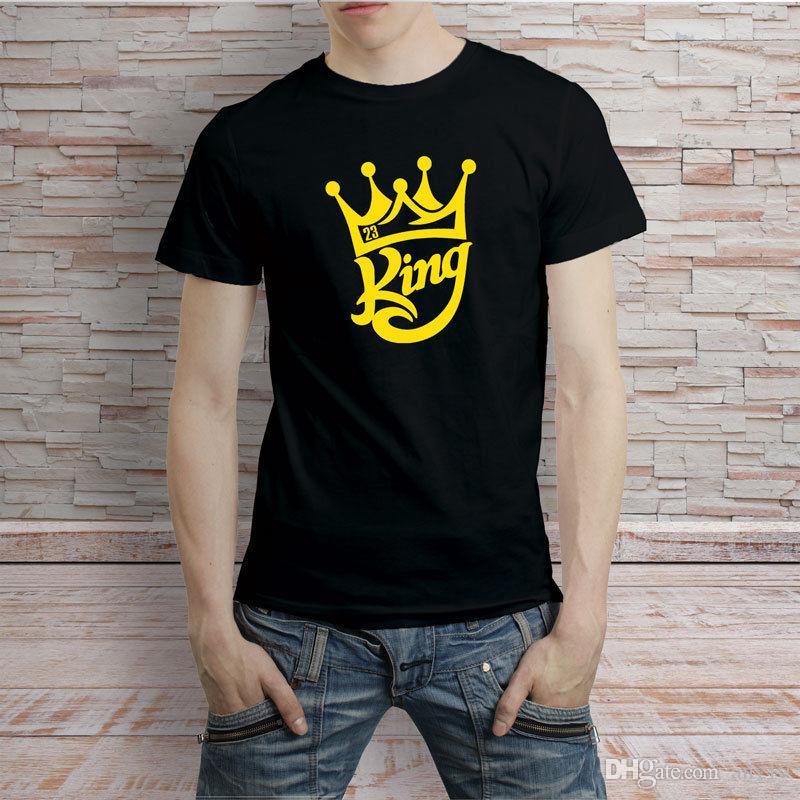 James 23 Logo - King James 23 Logo Black T Shirt Mens Tee Funny Ts T Shirts Buy From