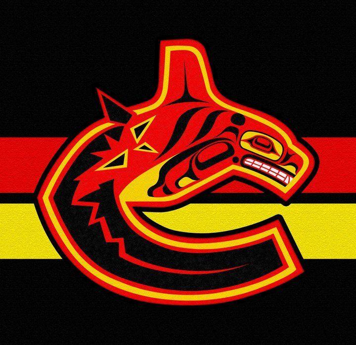 Vancouver Canucks Logo - Old school Vancouver Canucks logo as seen by Andy Everson, Northwest ...
