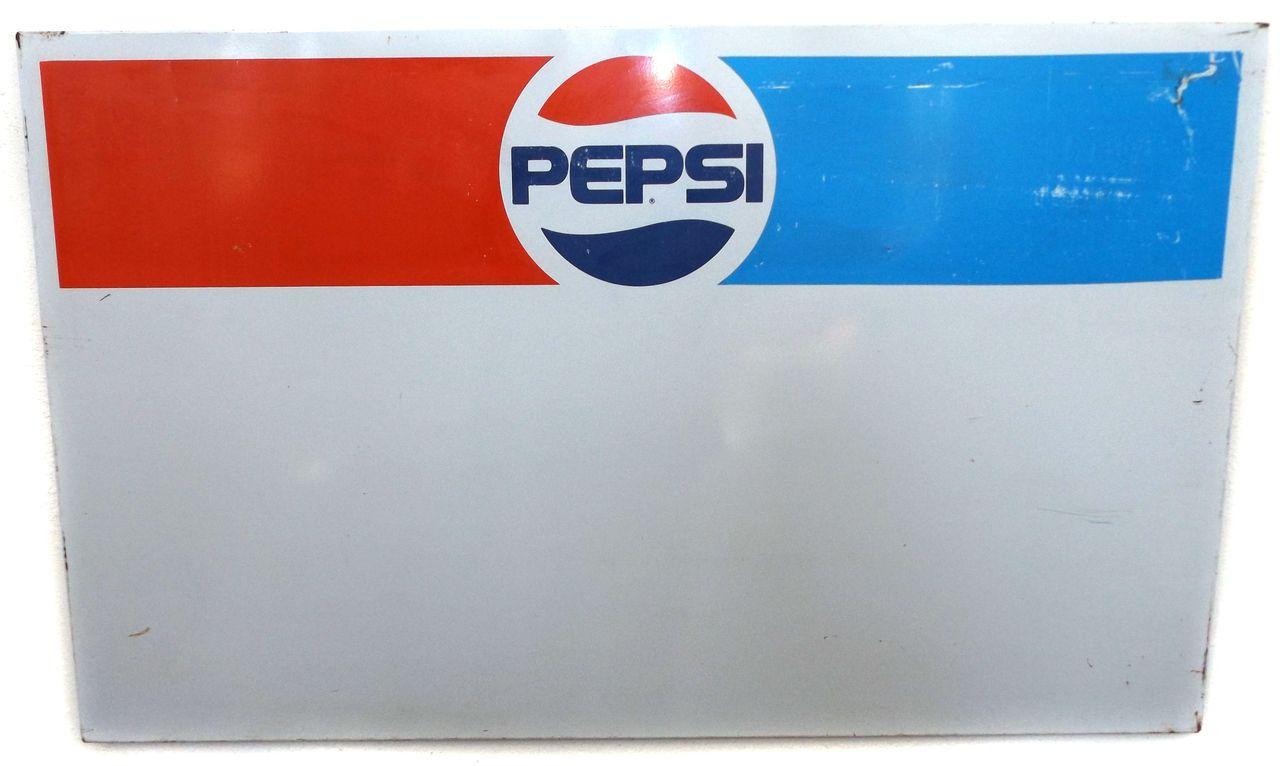 Vintage Pepsi Cola Logo - Vintage Pepsi-Cola Logo Soda Pop Metal Advertising Sign Board