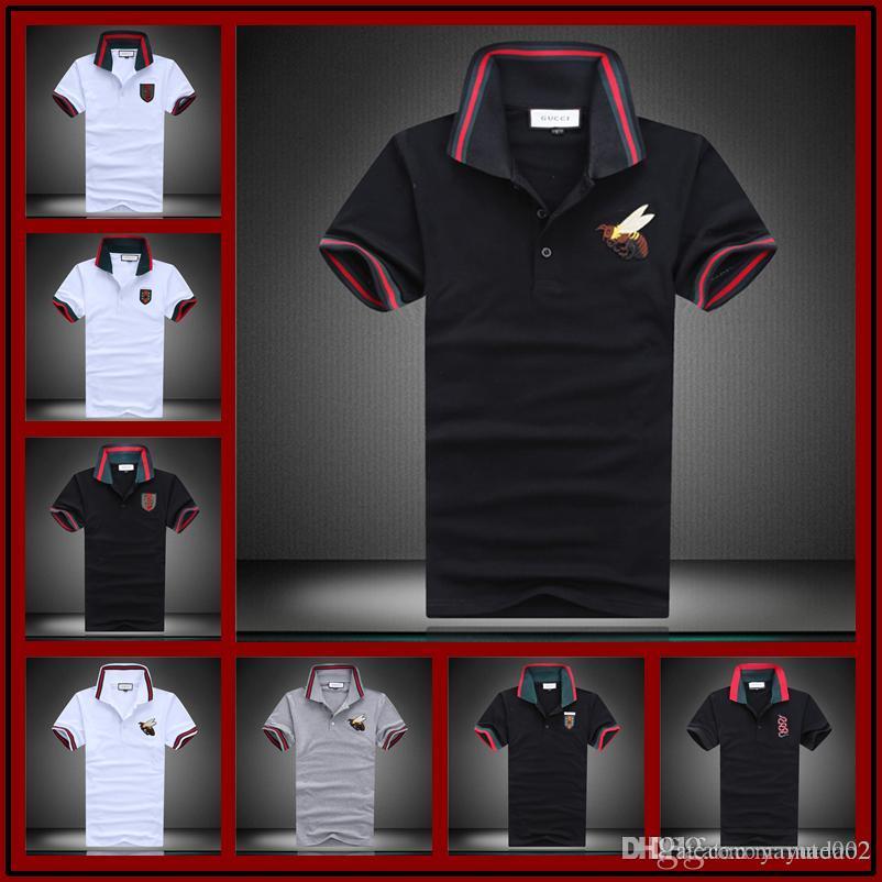 Italy Clothing Logo - Logo Luxury Brand Spring Luxury Italy Tee Designer Polo Shirts