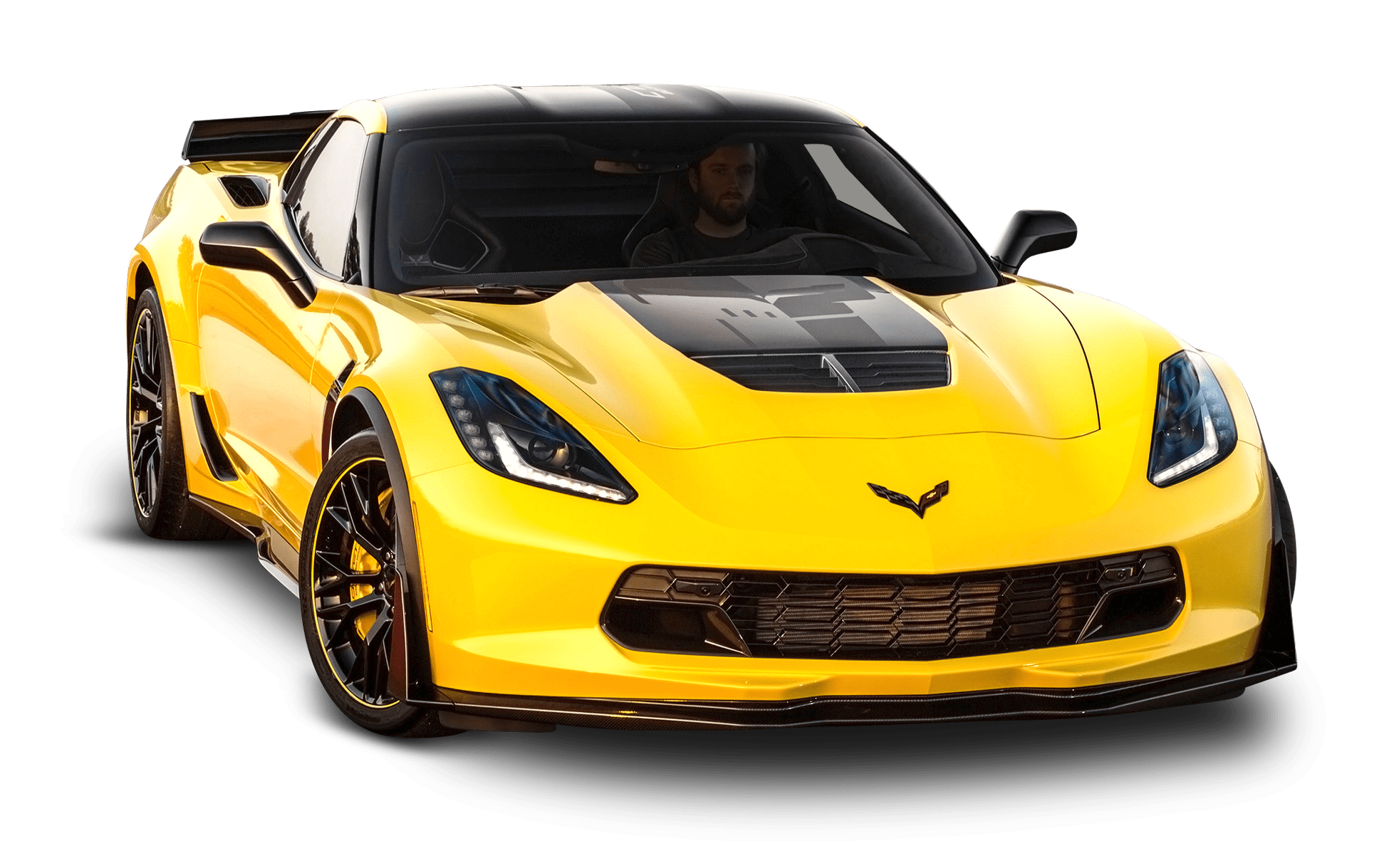 Yellow Corvette Logo