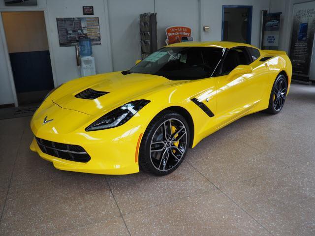 Yellow Corvette Logo - Yellow 2018 Chevrolet Corvette Stingray Coupe Z51 1LT for Sale in ...