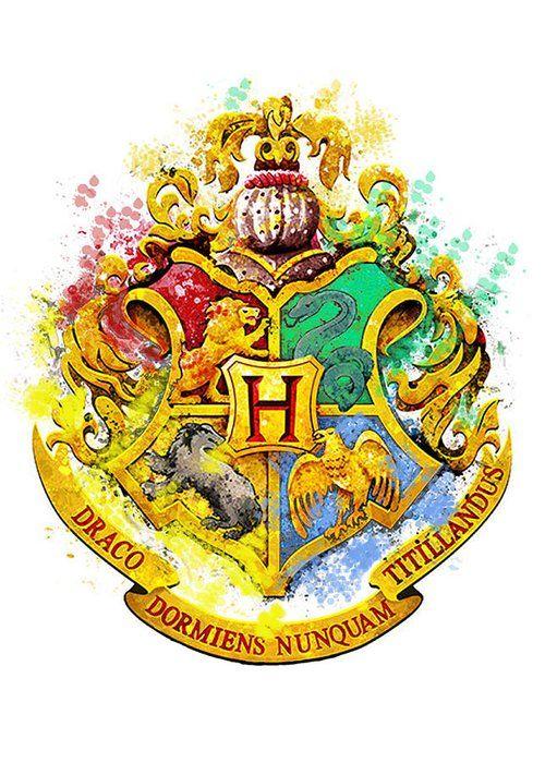 Harry Potter Hogwarts Logo - Hogwarts Crest Greeting Card for Sale by Midex Planet