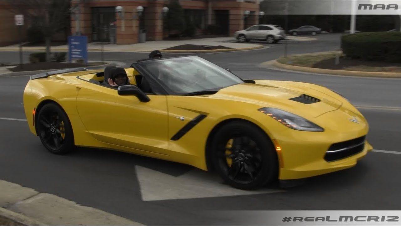 Yellow Corvette Logo - YELLOW Chevy Corvette C7 Stingray Convertible - YouTube