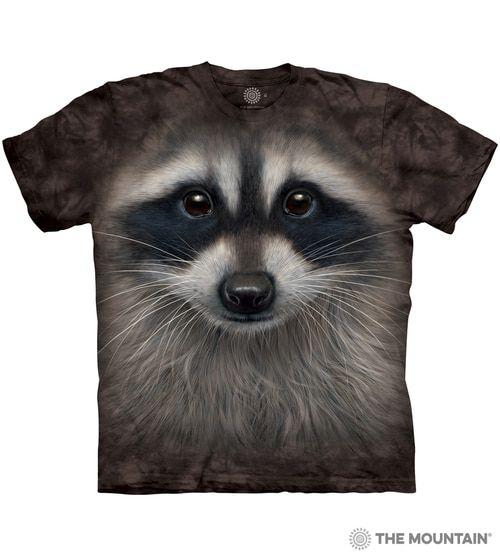 Raccoon Face Logo - The Mountain Made-to-Order T-Shirt - Raccoon Face - MM