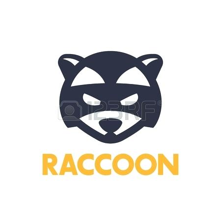 Raccoon Face Logo - Raccoon Face Design Template Rocket Mask