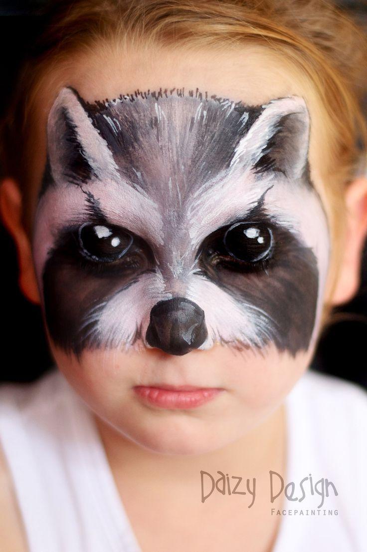 Raccoon Face Logo - Raccoon Face Paint Face Paint Image