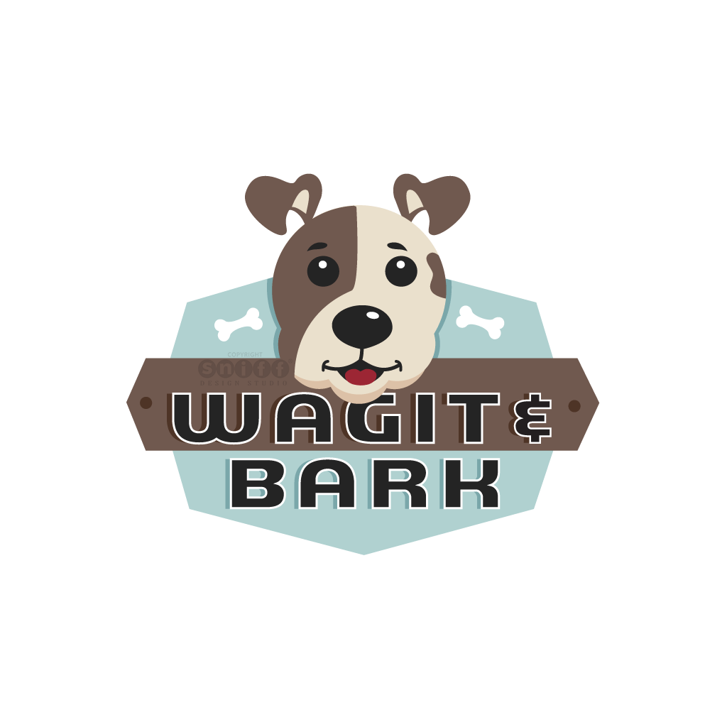 Wag Logo - Wag It & Bark Logo Design. Sniff Design Studio™