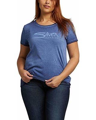 Silver Jeans Logo - Check Out These Major Deals on Silver Jeans Co. Women's Logo Knit T ...