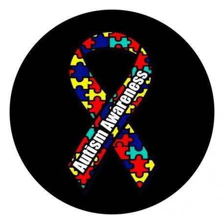 Autism Ribbon Logo - Rosco Glass Gobo - Autism Awareness Color Ribbon - Stage Lighting Store