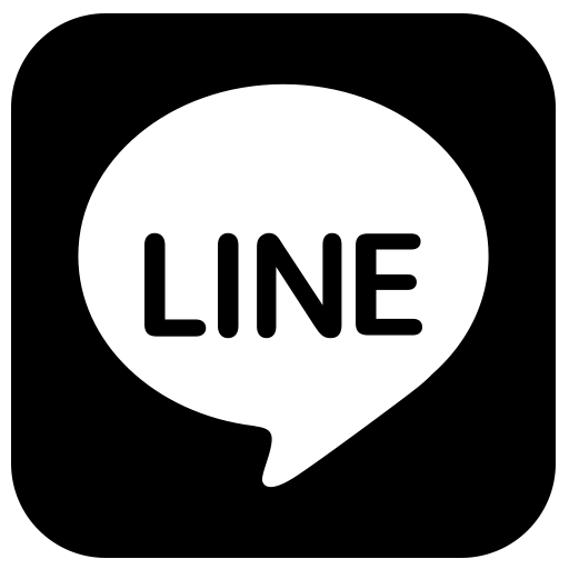 Black Line Logo - Line Messenger Logo Png Transparent PNG Logos