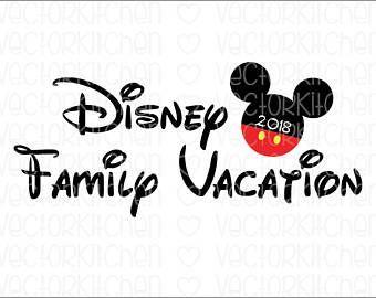 Disney Family 2018 Logo - Disney Family Vacation, 2018 Mickey, DIY, Printable Iron on Transfer ...