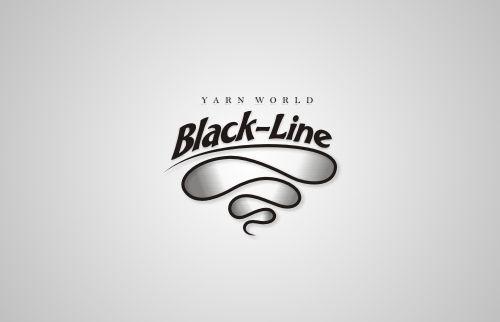 Black Line Logo - Black Line Yarn World Logo Design. Black Line Yarn World Lo