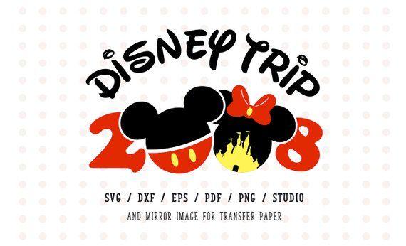 Disney Family 2018 Logo - Disney trip 2018 SVG Disney Family Vacation 2018 Minnie Mouse