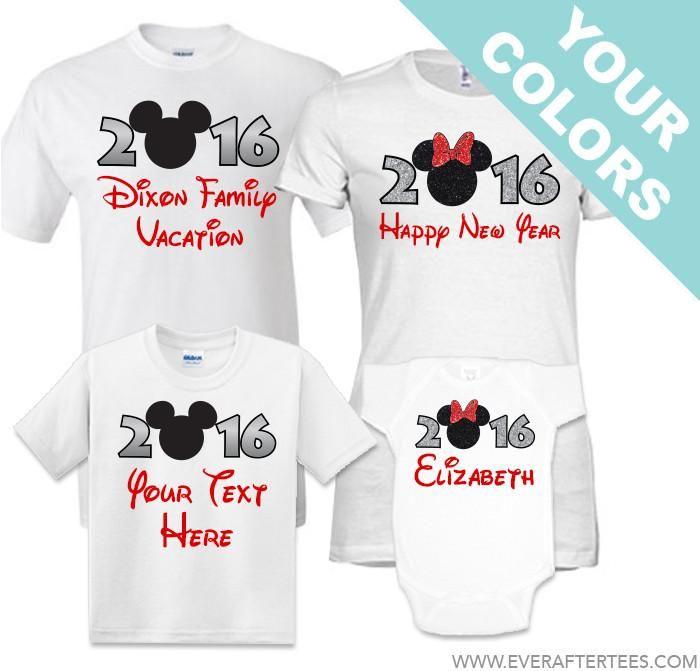 Disney Family 2018 Logo - 2016 or 2017 New Year Family Disney Shirts – Ever After Tees