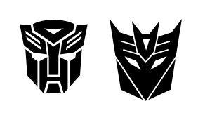 Autobot and Decepticon Logo - Autobot and Decepticon Shapes