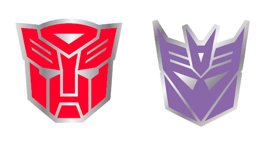 Autobot and Decepticon Logo - Autobots and Decepticons Symbol Pin | San Diego Comic-Con Unofficial ...