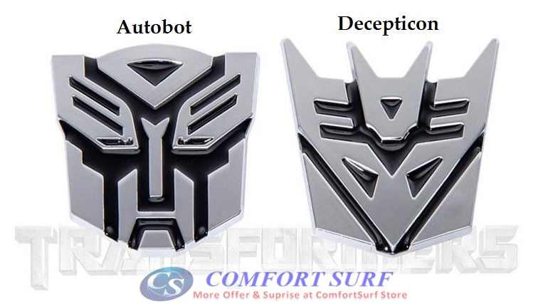 Autobot and Decepticon Logo - Car 3D Transformer AUTOBOT DECEPTICON (end 7/5/2020 3:15 AM)