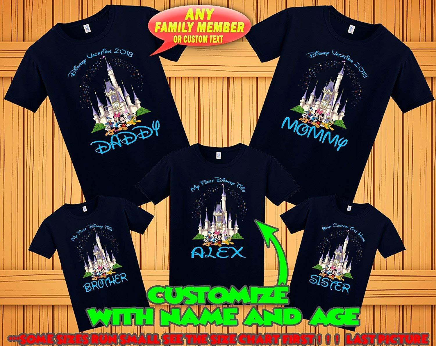 Disney Family 2018 Logo - Disney Family Matching Custom T Shirts, Family Vacation